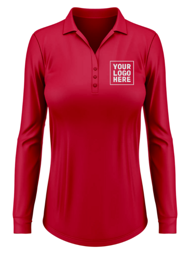 Ladies Silk Touch™ Performance Long Sleeve Polo 540