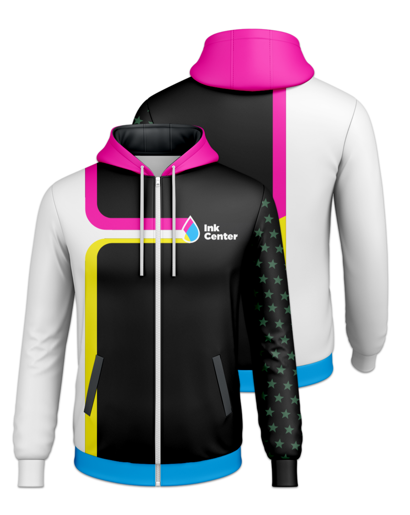 Rendered product preview, stack