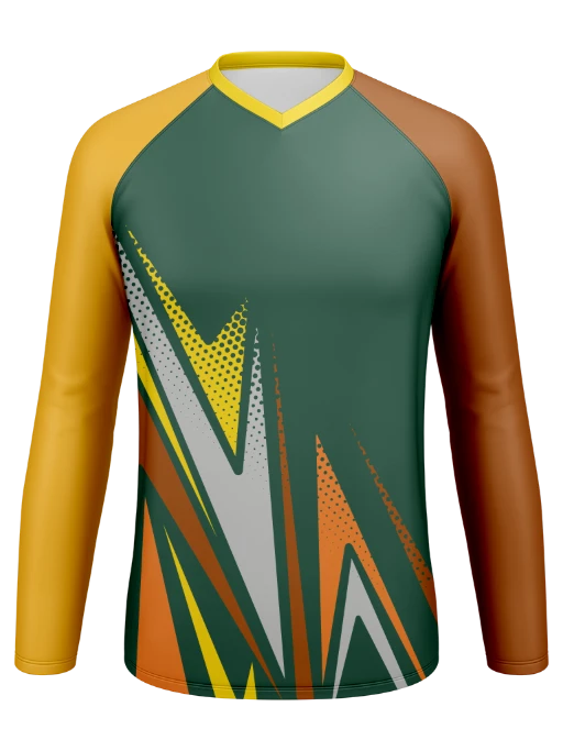 Men’s Raglan V-Neck Long Sleeve Jersey