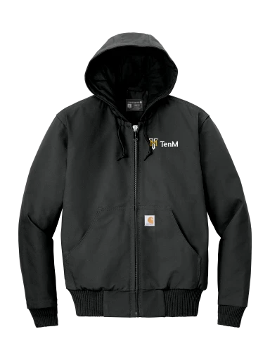 Carhartt Tall Quilted-Flannel-Lined Duck Active Jacket preview, front