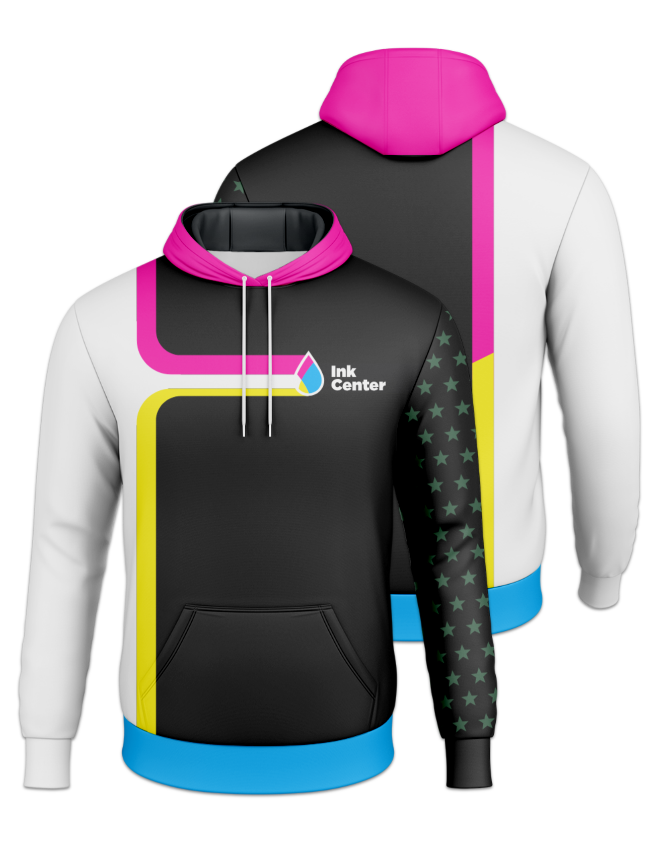 Rendered product preview, stack