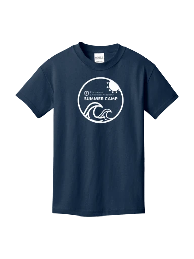 Youth Navy Cotton Tee preview, front