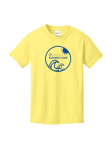 Youth Yellow Cotton Tee preview, front