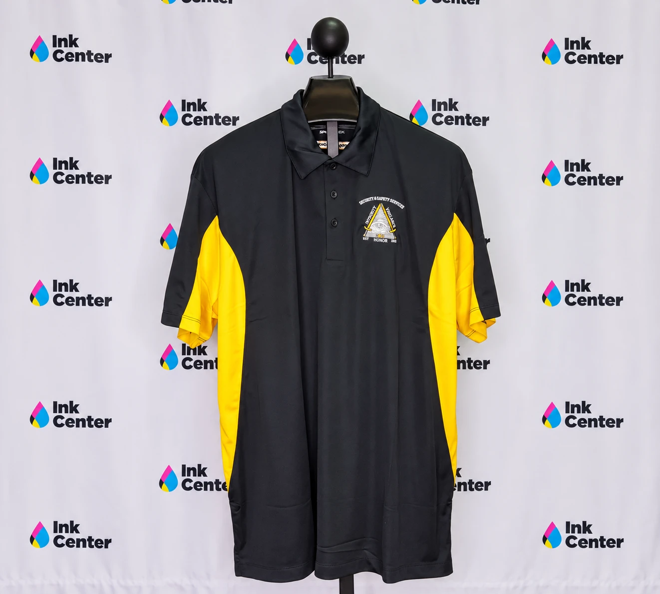 Finished custom team merchandise photography