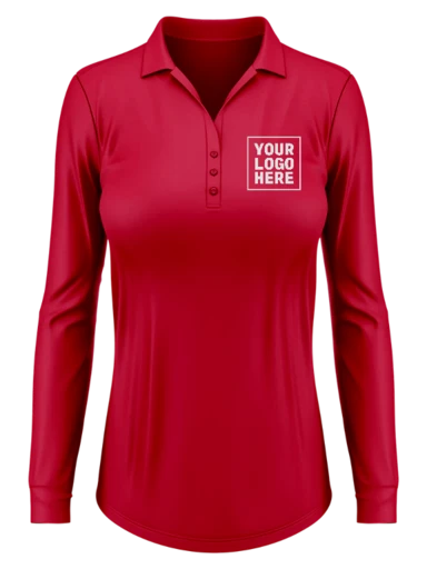 Ladies Silk Touch™ Performance Long Sleeve Polo 540