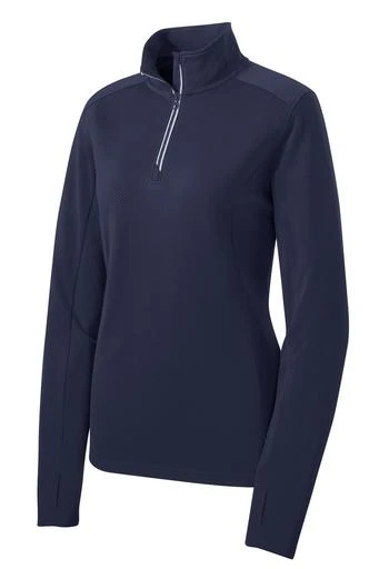 Ladies Sport-Wick® Textured 1/4-Zip Pullover 860