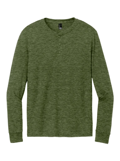 District Perfect Tri Long Sleeve Henley