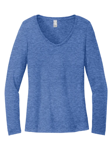 District Women's Perfect Tri Long Sleeve V-Neck Tee