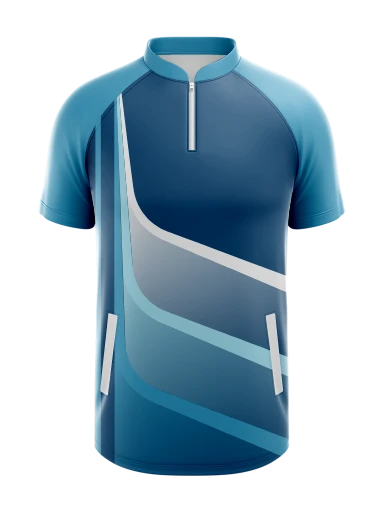 Men's Raglan Round Mock Neck Short Sleeve 1/4 Zip