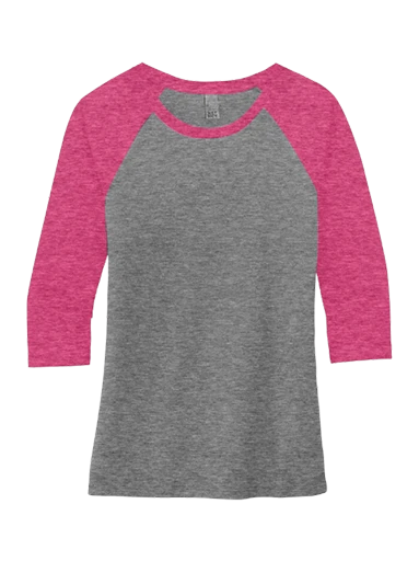 District Women's Perfect Tri 3/4-Sleeve Raglan